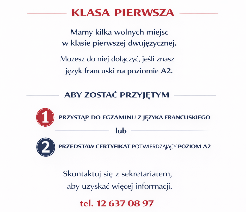 rekrutacja do klasy pierwszej dwujęzycznej 2026 (m)