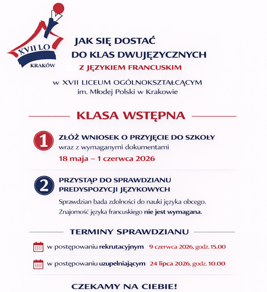 rekrutacja do klasy wstępnej dwujęzycznej 2026 (m)